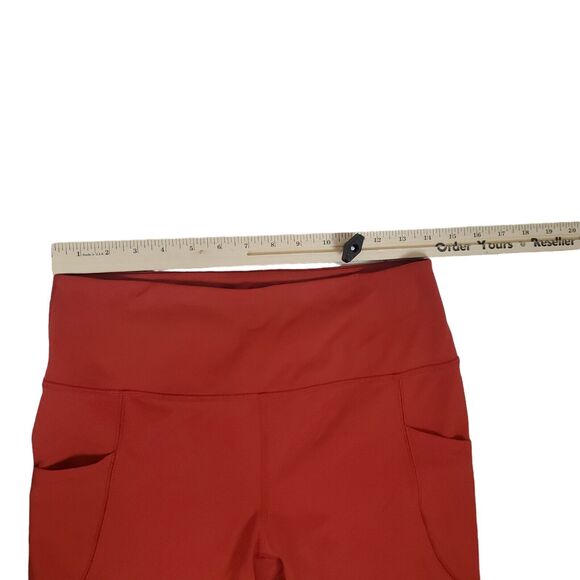 Free People Movement Legging Size L High Rise Deep Side Pockets Ankle Cutouts - Picture 14 of 16